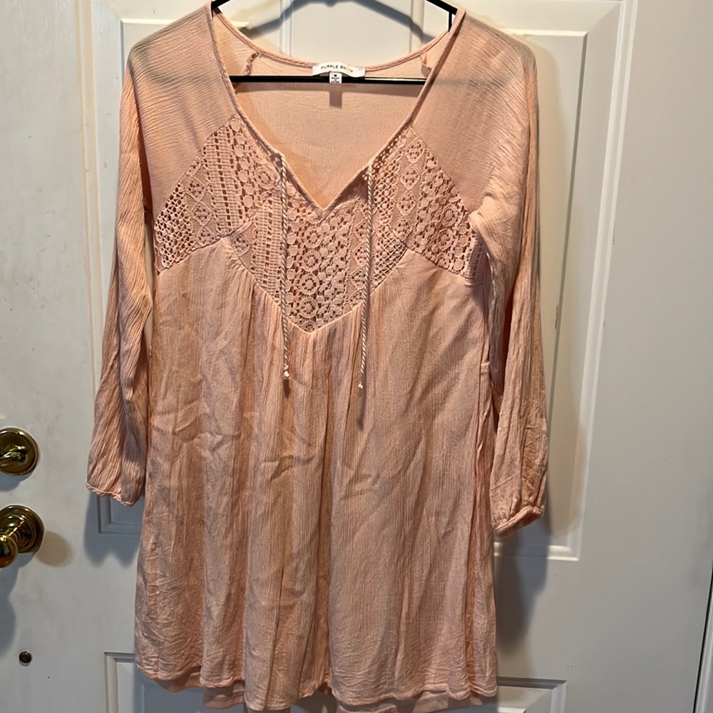 Purple Snow Tunic in Blushing Pink! Beautiful - Picture 1 of 6